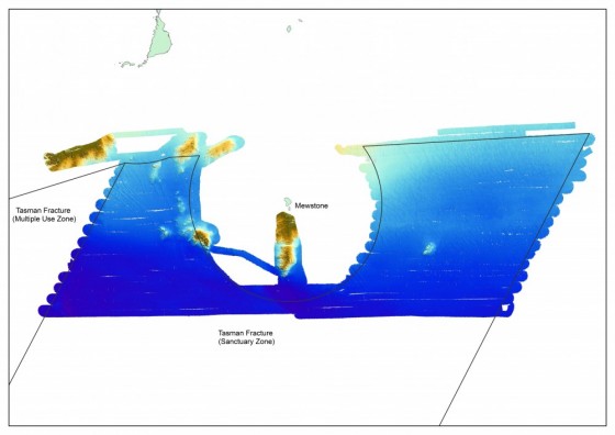 Tasman Fracture National Park Zone - mapped area