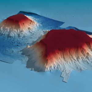 3D view of Gifford guyots looking south