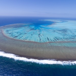 Aerial shot of Middleton Reef